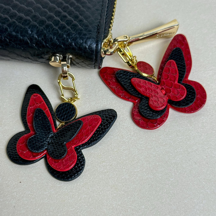 Mini Leather Butterfly Purse & Zipper Charm — product photograph 8