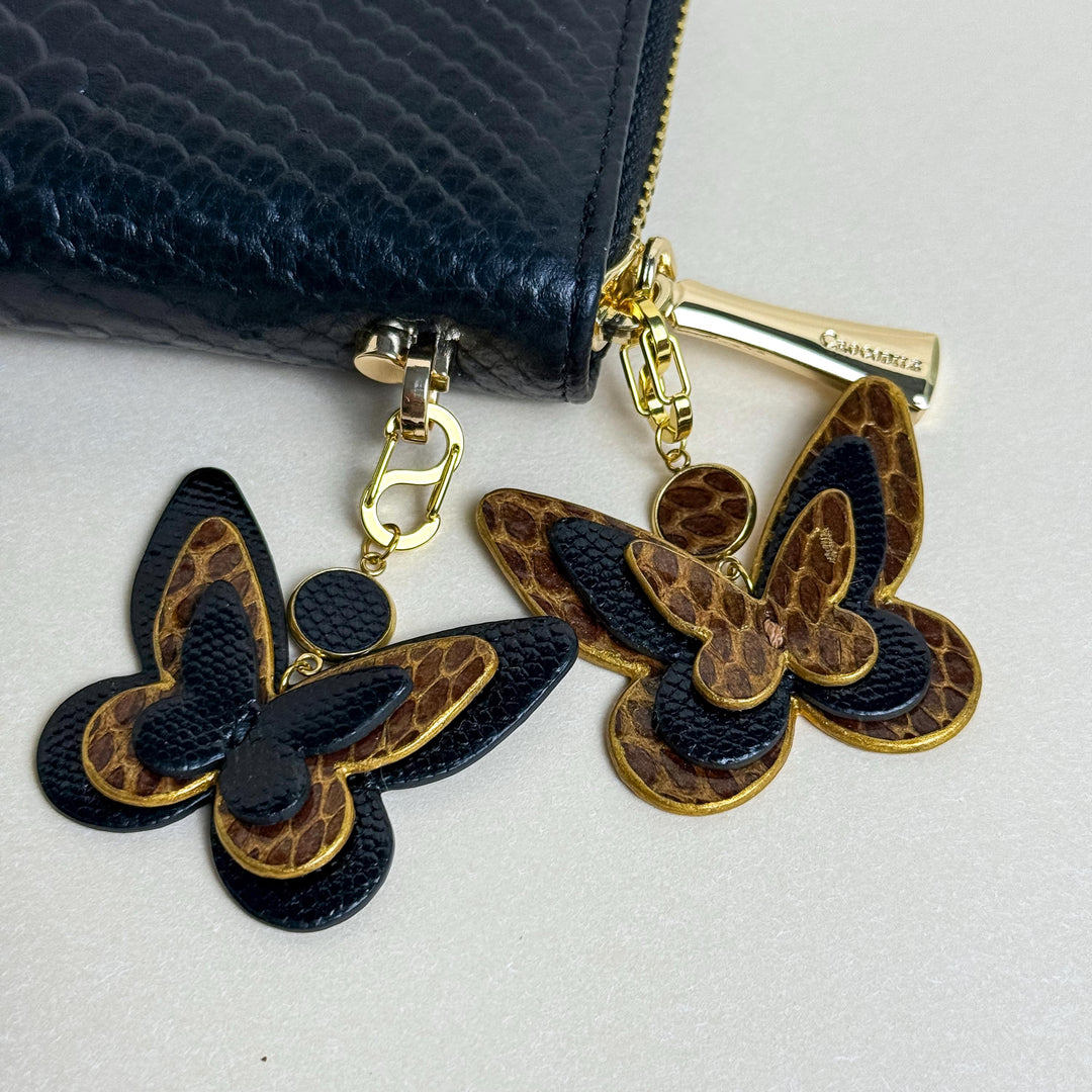 Mini Leather Butterfly Purse & Zipper Charm — product photograph 10