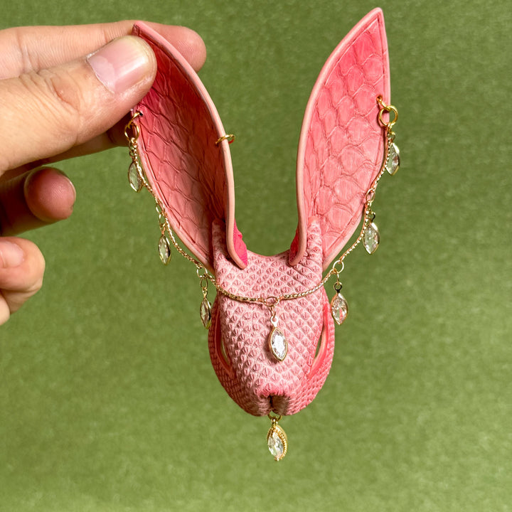 Lambskin & Snakeskin Bunny Bag Charm — product photograph 5