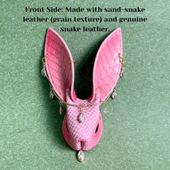 Lambskin & Snakeskin Bunny Bag Charm — product photograph 7