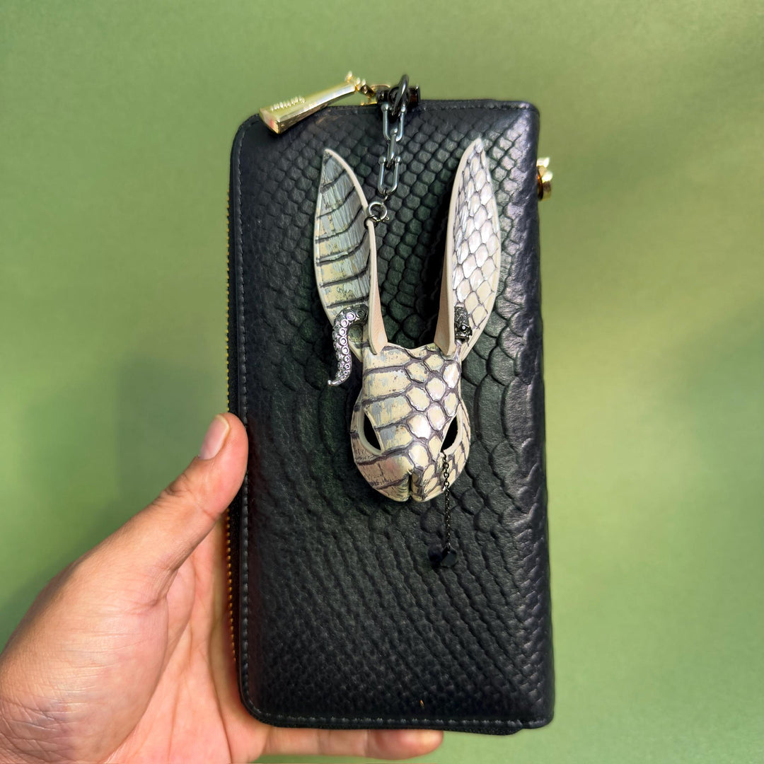 Snakeskin & Lambskin Bunny Bag Accessory — product photograph 4