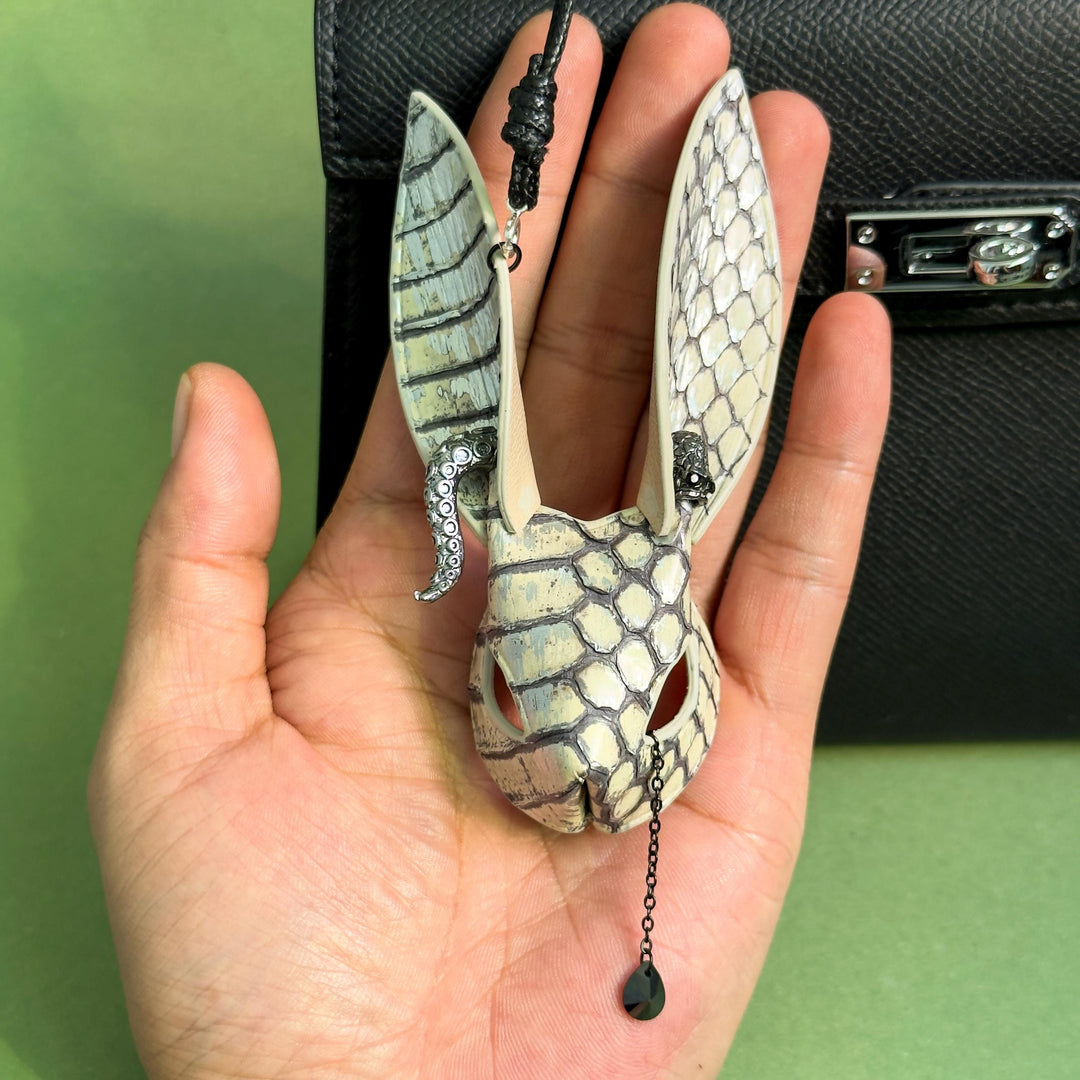 Snakeskin & Lambskin Bunny Bag Accessory — product photograph 3