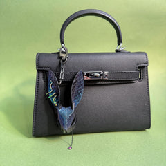 Blue-Purple Rainbow Snakeskin Bunny Bag Charm — product photograph 2