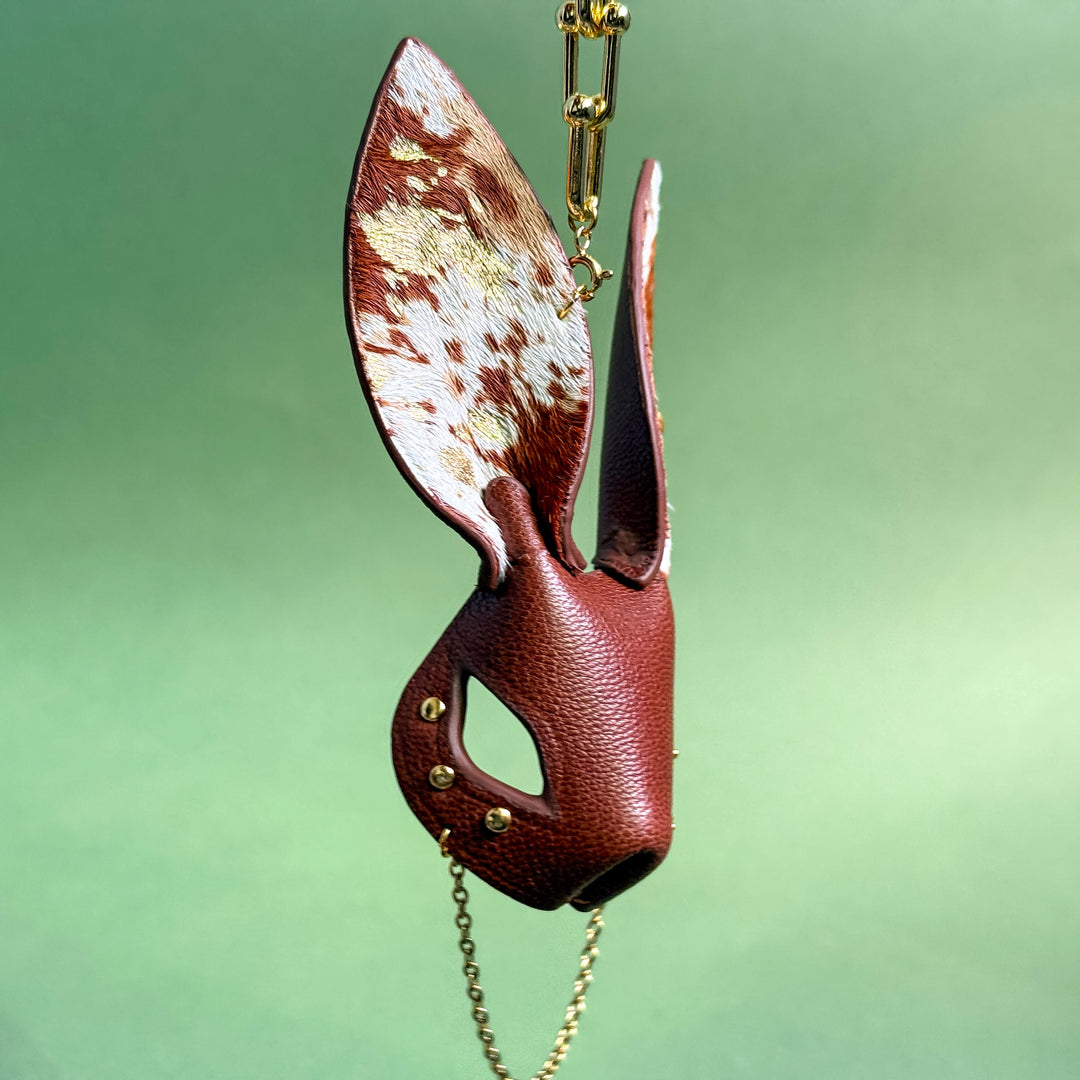 Whimsigoth Horsehair Bunny Bag Charm — product photograph 7