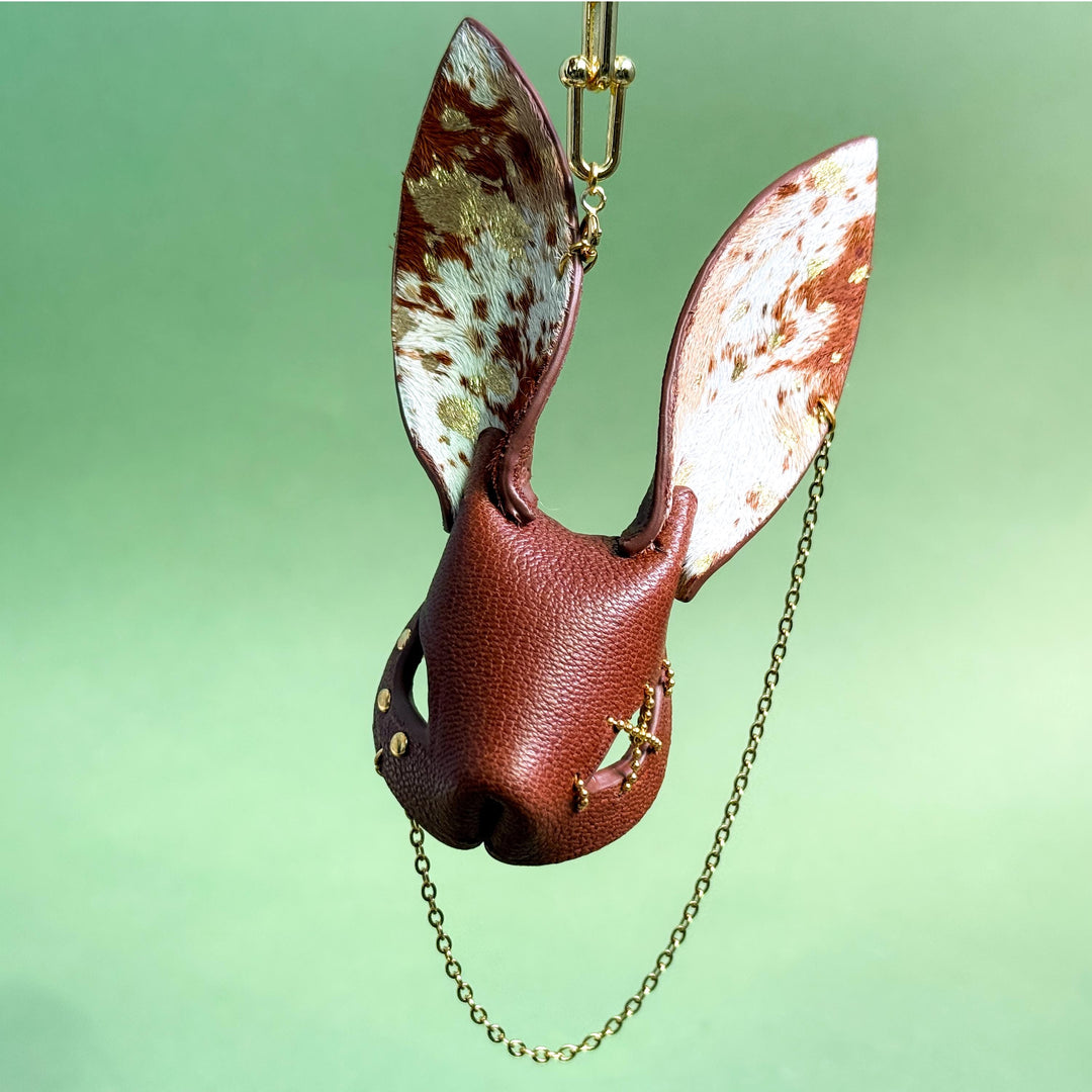 Whimsigoth Horsehair Bunny Bag Charm — product photograph 6
