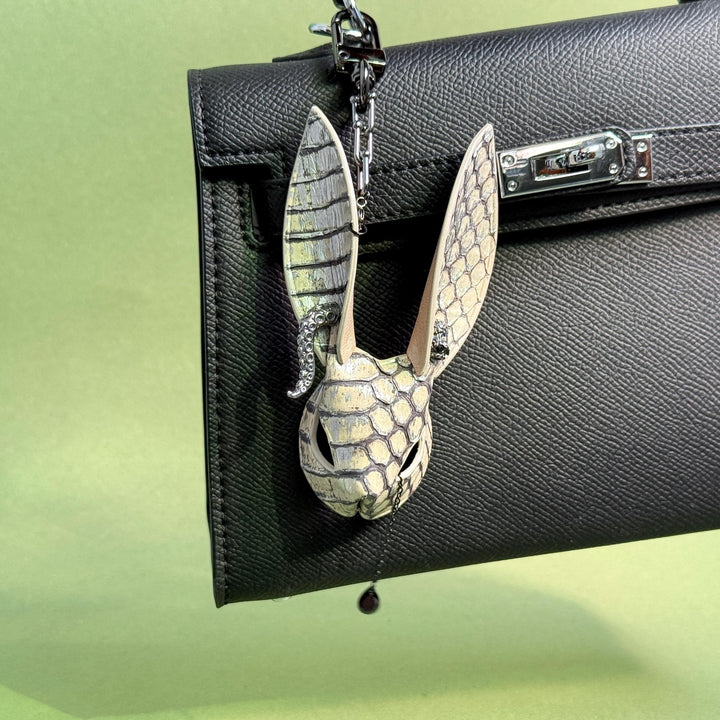 Snakeskin & Lambskin Bunny Bag Accessory — product photograph 10