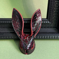 Dark Gothic Snakeskin Bunny Bag Charm — product photograph 8