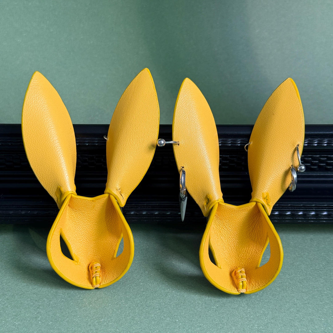 Gothic Lambskin & Snakeskin Bunny Bag Charm — product photograph 11
