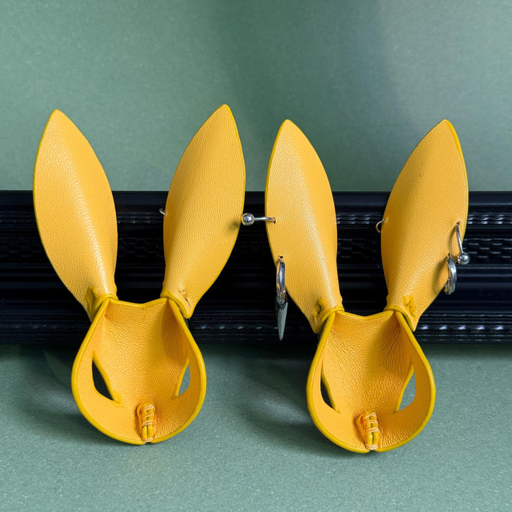 Gothic Lambskin & Snakeskin Bunny Bag Charm — product photograph 11