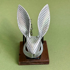 Silver Snake & Lambskin Bunny Bag Charm — product photograph 10