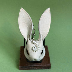 Gold & Silver Sun Leather Bunny Bag Charm — product photograph 10