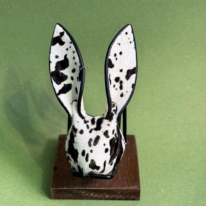 Horsehair Bunny Bag Charm with Contrast Edges — product photograph 5