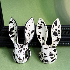 Horsehair Bunny Bag Charm with Contrast Edges — product photograph 10