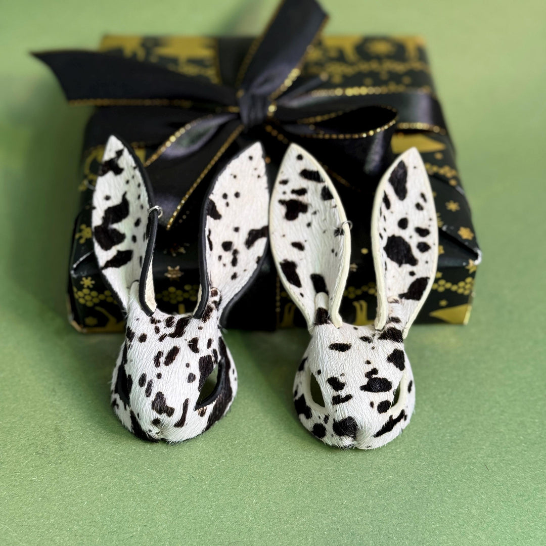 Horsehair Bunny Bag Charm with Contrast Edges — product photograph 9