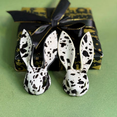 Horsehair Bunny Bag Charm with Contrast Edges — product photograph 9