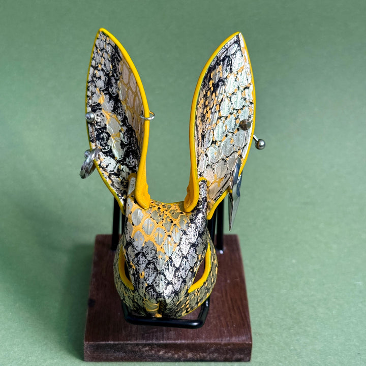 Gothic Lambskin & Snakeskin Bunny Bag Charm — product photograph 9