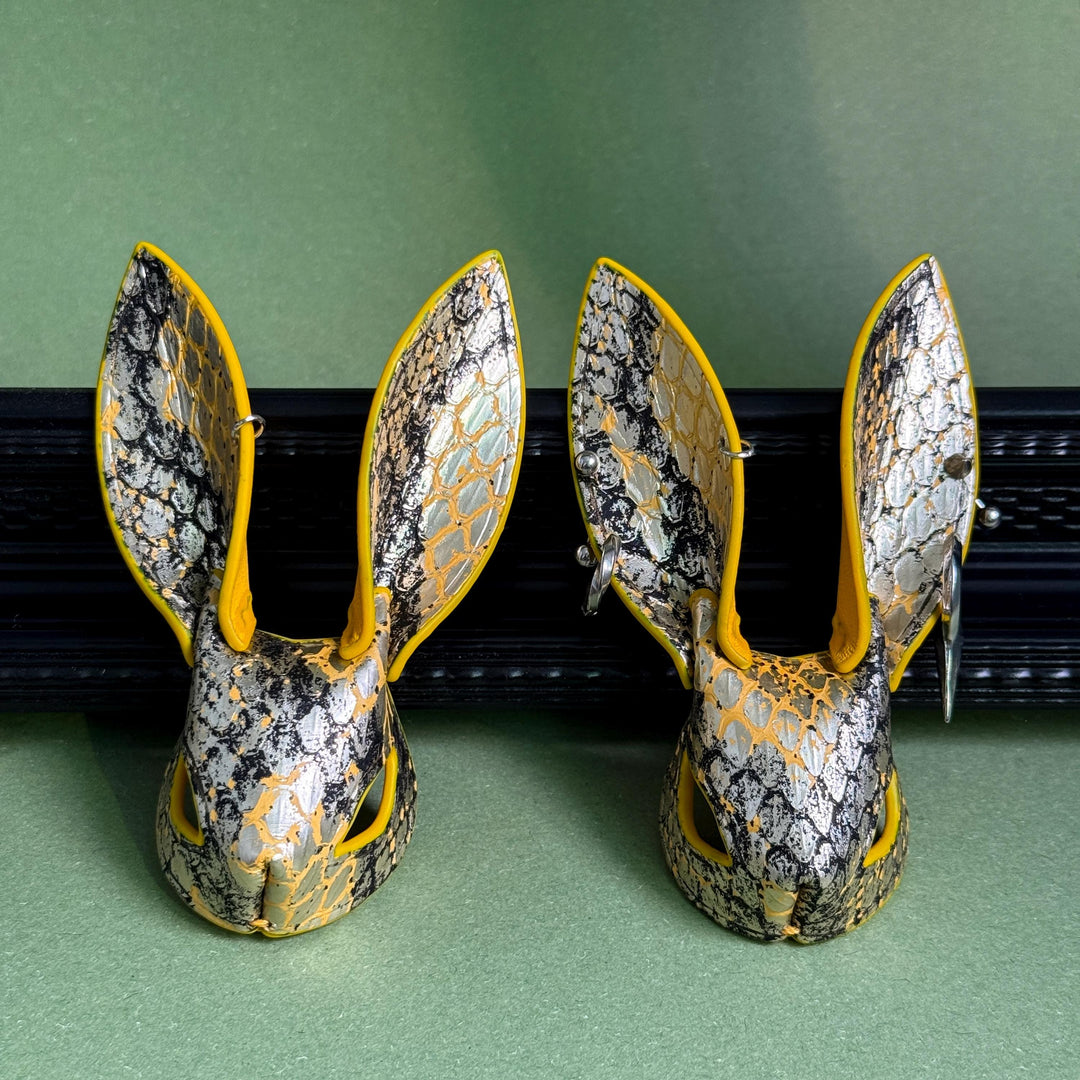 Gothic Lambskin & Snakeskin Bunny Bag Charm — product photograph 10