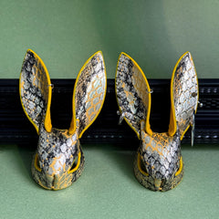Gothic Lambskin & Snakeskin Bunny Bag Charm — product photograph 10