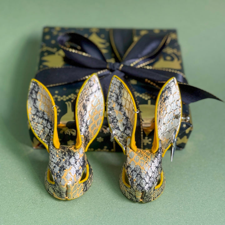 Gothic Lambskin & Snakeskin Bunny Bag Charm — product photograph 7