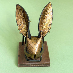 Gold Snakeskin Bunny Keychain Charm — product photograph 14