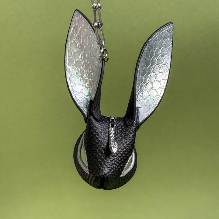 Gothic Snakeskin Bunny Bag Charm — product photograph 10