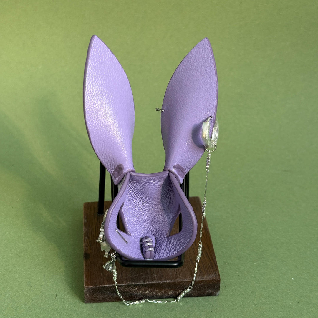 Iridescent Snakeskin Bunny Bag Charm — product photograph 9
