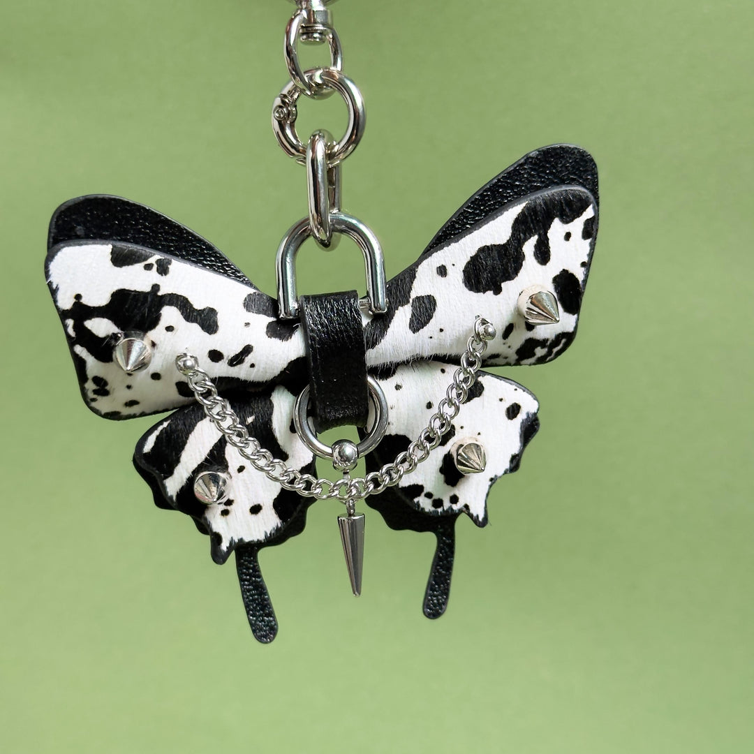 Horsehair Leather Butterfly Bag Charm — product photograph 7