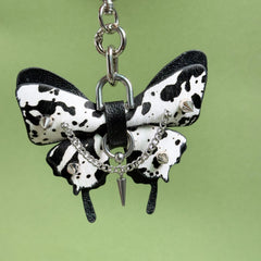 Horsehair Leather Butterfly Bag Charm — product photograph 7