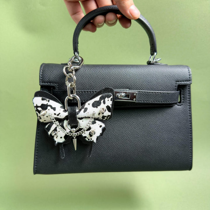 Horsehair Leather Butterfly Bag Charm — product photograph 4