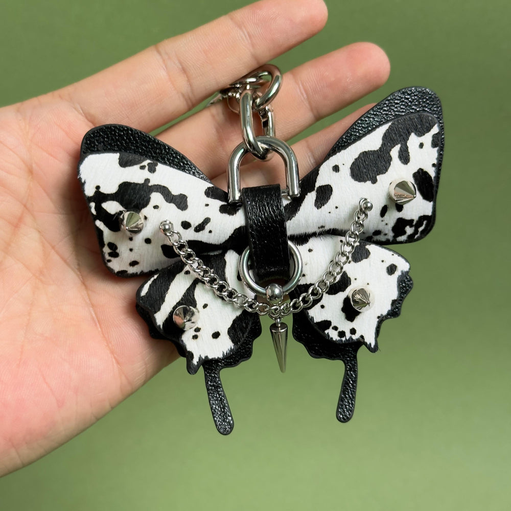 Horsehair Leather Butterfly Bag Charm — product photograph 2