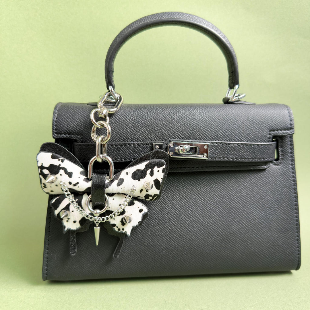 Horsehair Leather Butterfly Bag Charm — product photograph 3