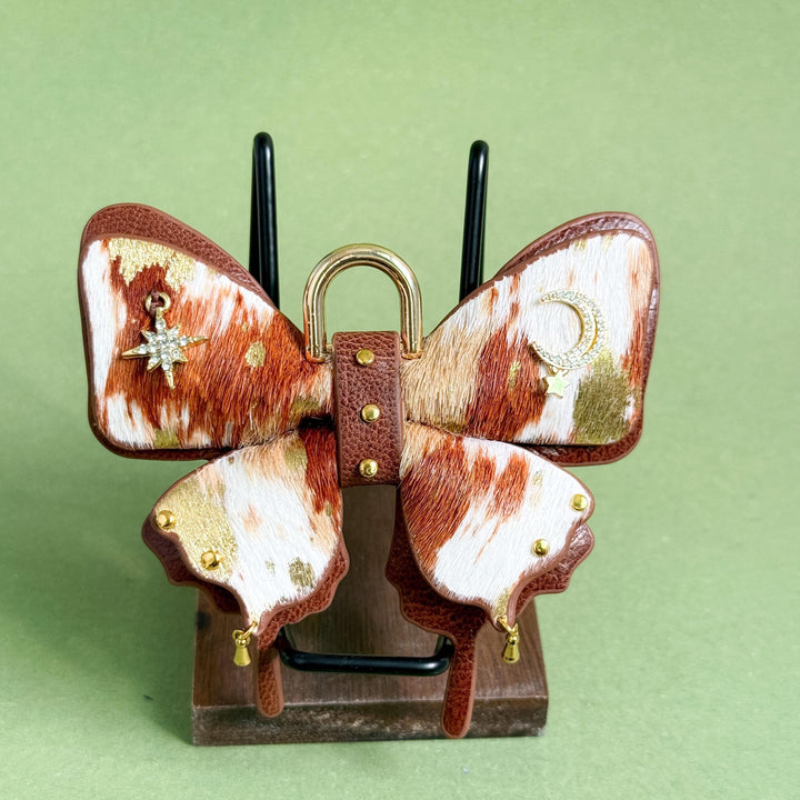 Horsehair & Lambskin Butterfly Bag Charm — product photograph 8