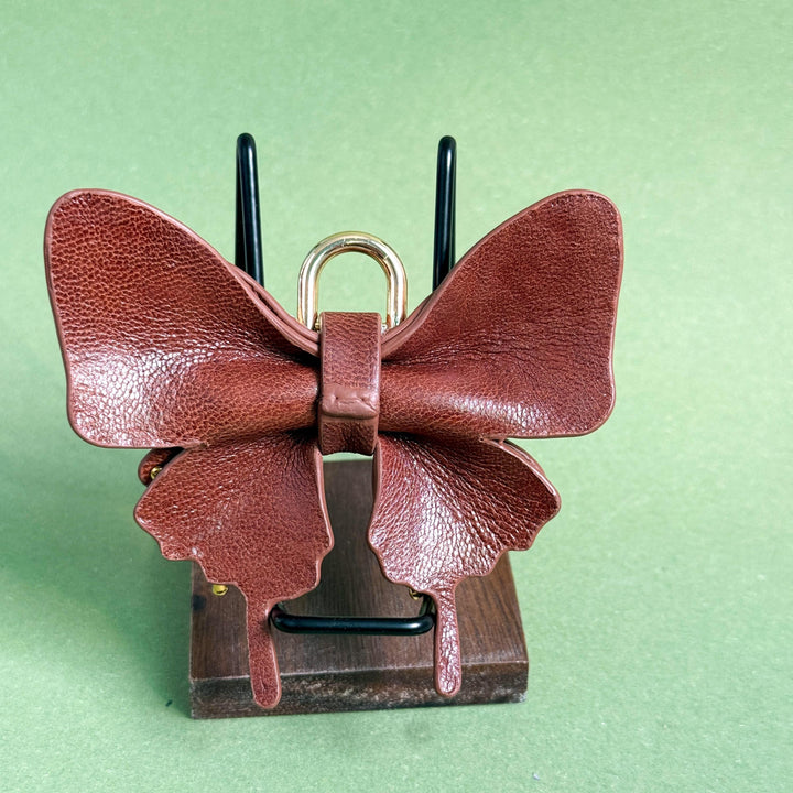 Horsehair & Lambskin Butterfly Bag Charm — product photograph 9