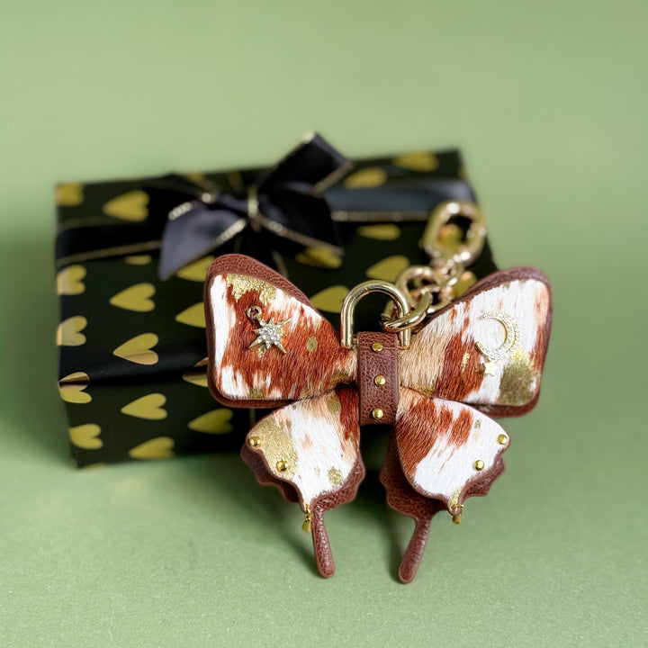 Horsehair & Lambskin Butterfly Bag Charm — product photograph 6