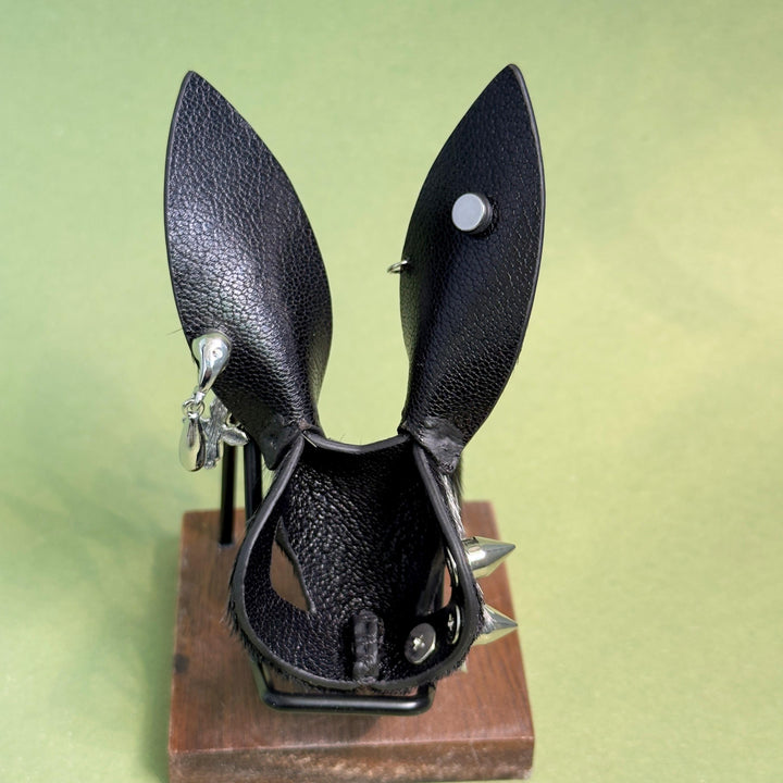Silver Horsehair Bunny Bag Charm — product photograph 9