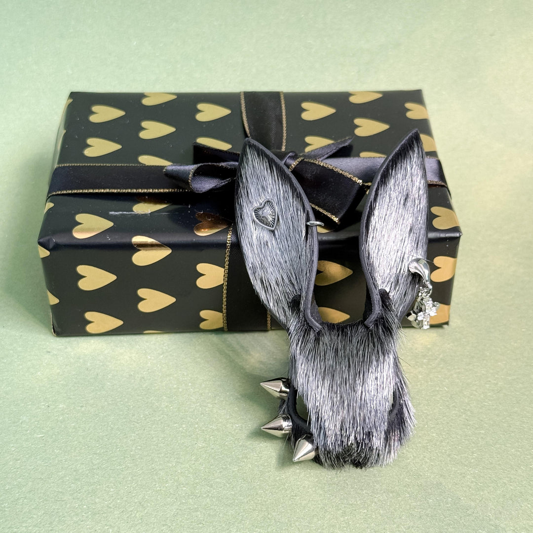 Silver Horsehair Bunny Bag Charm — product photograph 6