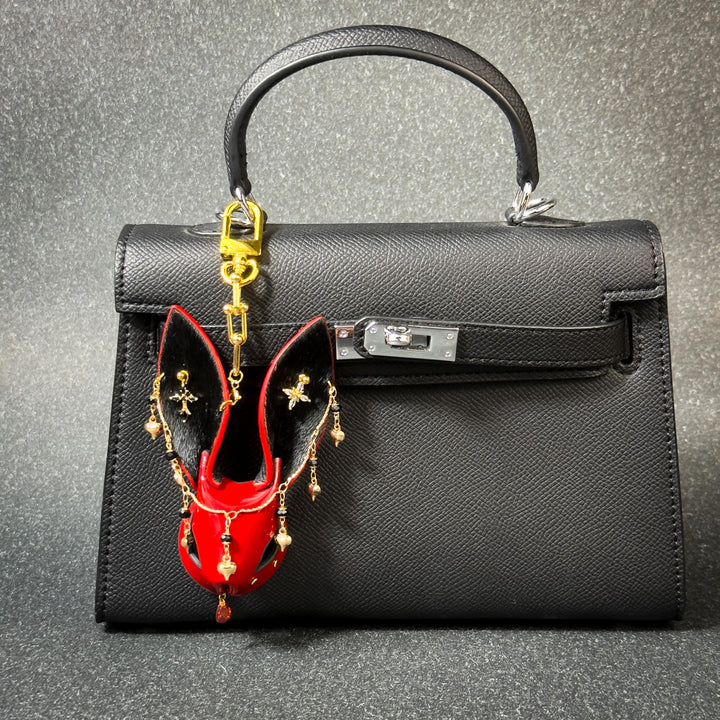 Gothic Horsehair Rabbit Bag Charm — product photograph 12