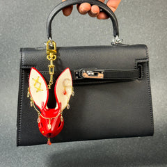 Gothic Horsehair Rabbit Bag Charm — product photograph 7