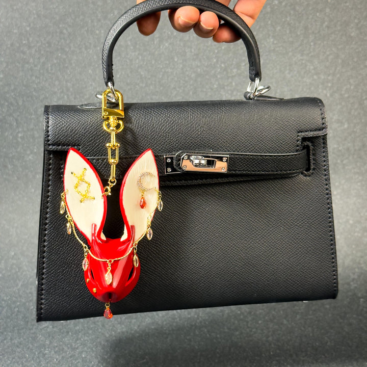 Gothic Horsehair Rabbit Bag Charm — product photograph 7