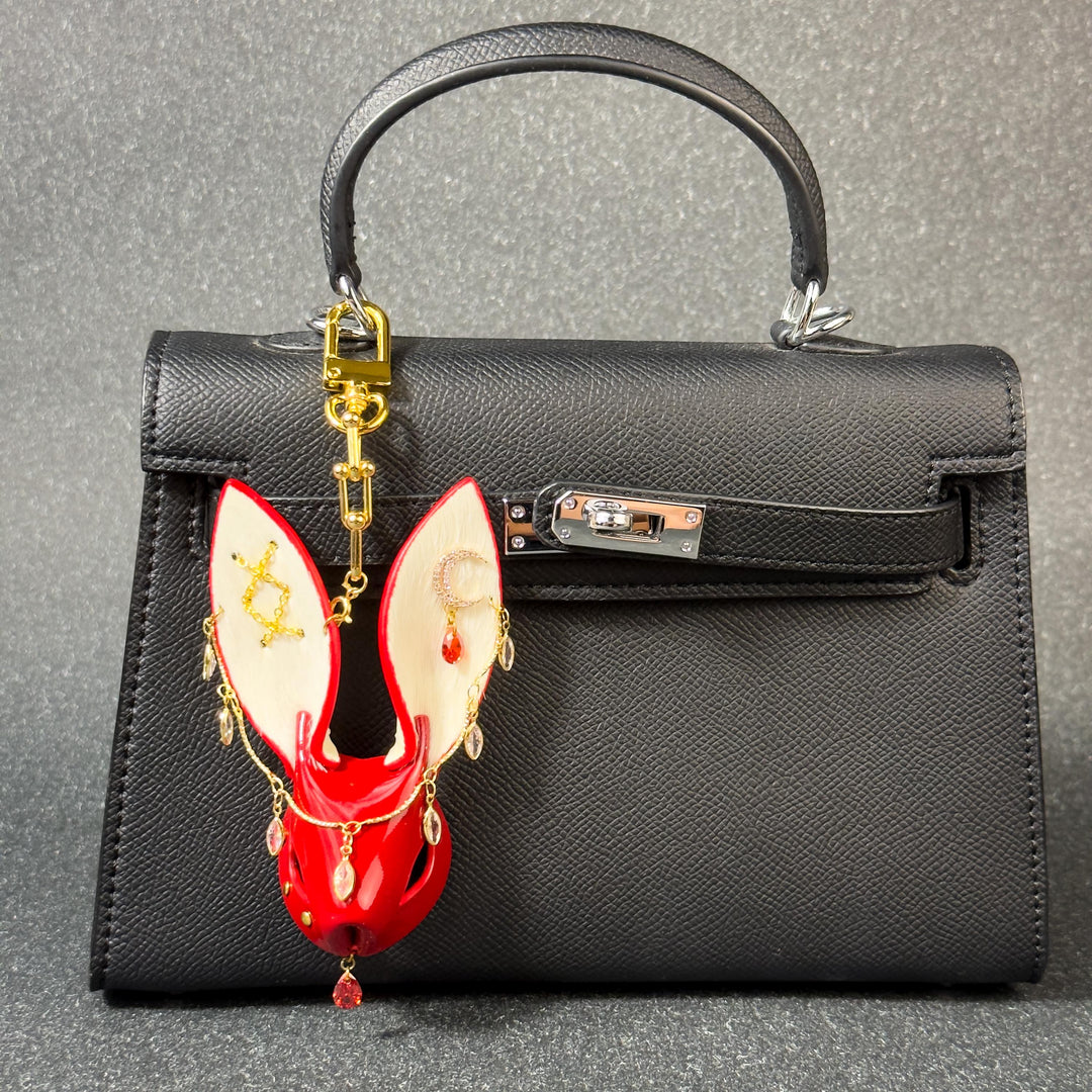 Gothic Horsehair Rabbit Bag Charm — product photograph 13