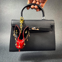 Gothic Horsehair Rabbit Bag Charm — product photograph 6