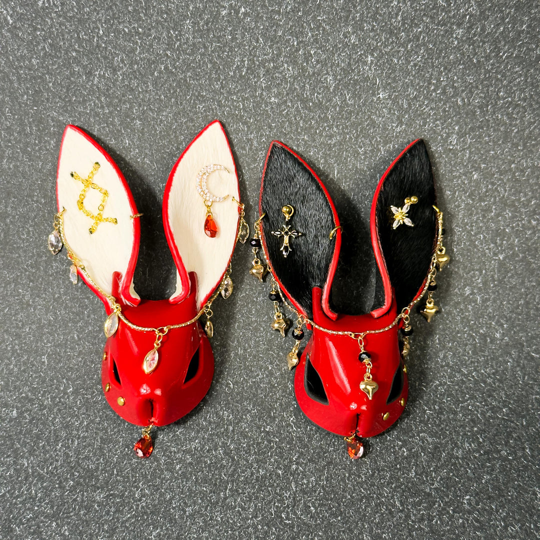 Gothic Horsehair Rabbit Bag Charm — product photograph 14