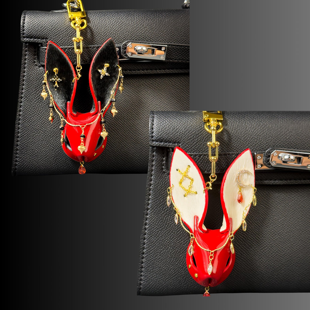 Gothic Horsehair Rabbit Bag Charm — product photograph 5