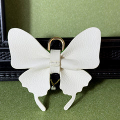 Green Floral Horsehair Butterfly Bag Charm — product photograph 10