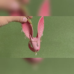 Lambskin & Snakeskin Bunny Bag Charm